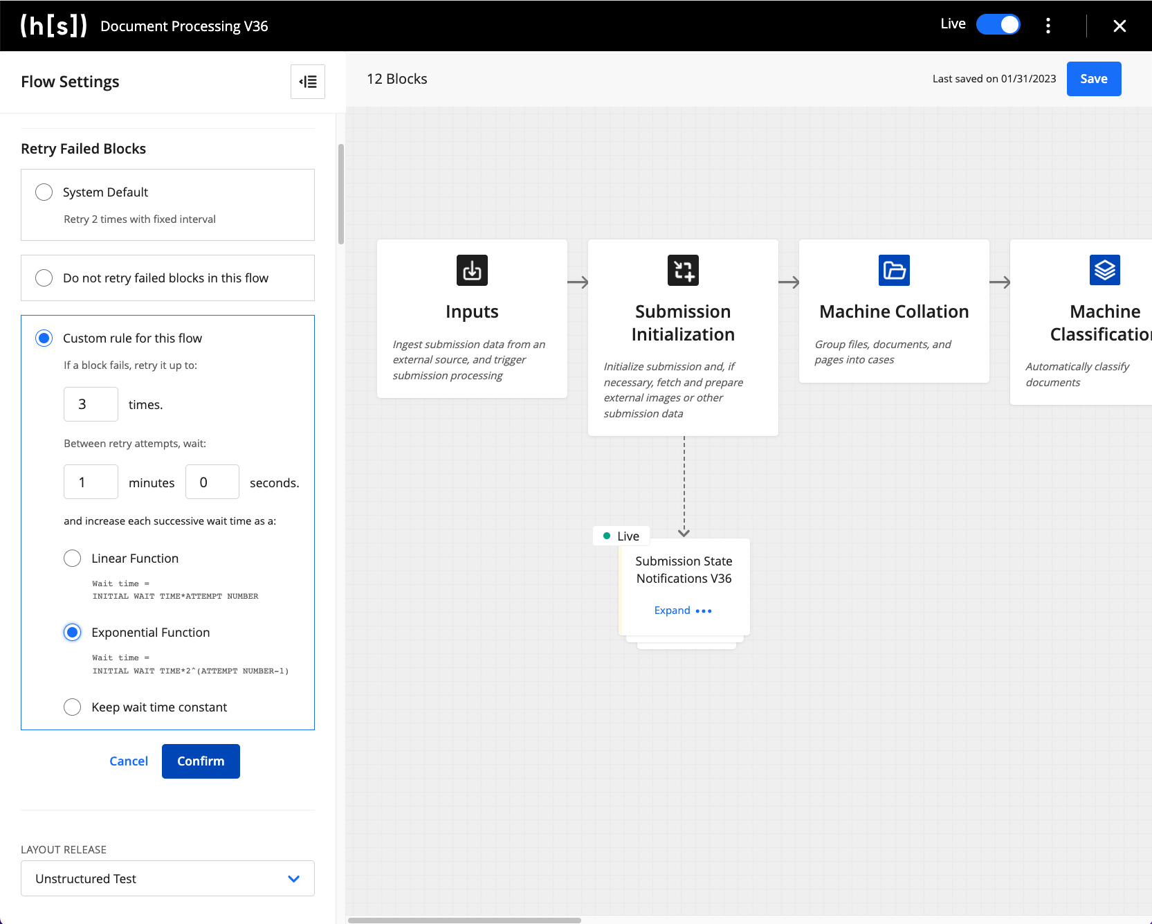 Flow Settings V36 Example